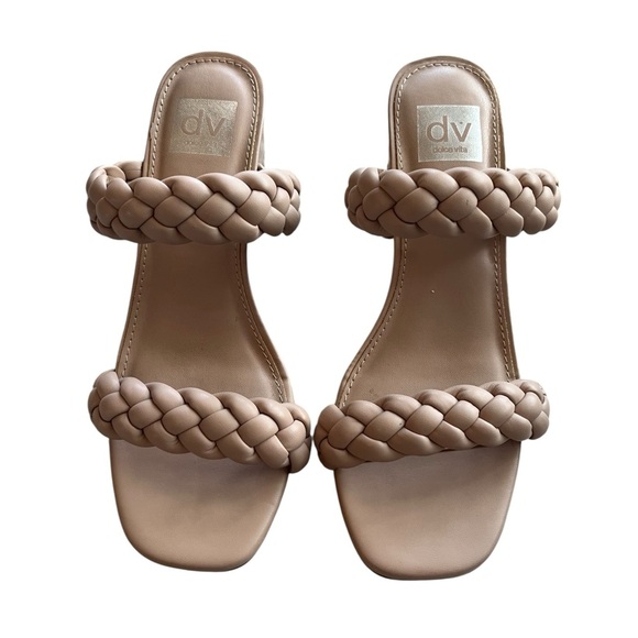 NWOB Dolce Vita Tan Braided Heels Size 9.5 - Picture 2 of 6